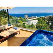 FlyViewFlatsBLUE PrivateHotTub with SeaView