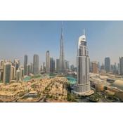 Luxury 2BR High floor Apt. w/ Burj Khalifa view with laser light show and Dancing Fountain View