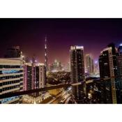 Luxury Studios with Burj Khalifa & Canal View in Downtown - Marquise Square Tower