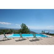 Villa Kruno, with the pool and spectacular view