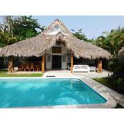 4 bedrooms house at Las Terrenas 250 m away from the beach with private pool enclosed garden and wifi