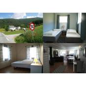 5 bedrooms, large apartment on farm, nice view and nature