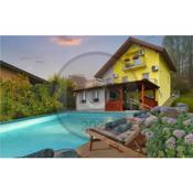 Awesome home in Paruzevina with Sauna, 2 Bedrooms and Heated swimming pool
