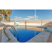 Awesome home in Playa de Almazora with Outdoor swimming pool and 3 Bedrooms