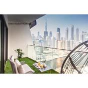 binghatti canal , burj Khalifa view with private jacuzzi and cinema screen by Kings holiday homes