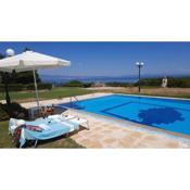 Blue Pastel Villa - large shared pool, wide sea view
