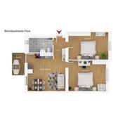 BohnApartments Suite Blume 77 für 9 Personen - 2 Balkone - WLAN - Netflix - Nähe Petersberg - Domplatz