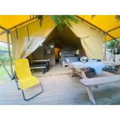 Glamping tent with private bath- Tuscany next to sea!