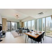 Livbnb Suites - Elegant 3BR+Maids Room w/ Burj Khalifa View