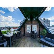 Luxuriöses Penthouse mit Dachterrasse & Massagesessel EM-APARTMENTS DEUTSCHLAND