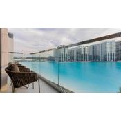 Luxury apartment full blue lagoon view