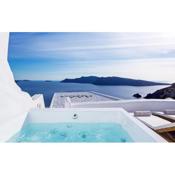 Luxury Santorini Villa Aegean Magic Villa Indoor Outdoor Plunge Pool Sea Caldera View 1
