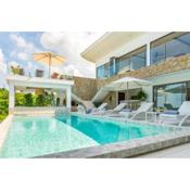 Luxury staffed 5 bedroom oceanview villa in Bophut
