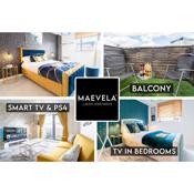 MAEVELA Apartments - Ultra Lavish Luxury 2 Bed Apartment City Centre - With BALCONY - FREE SECURE PARKING - PS4 & Smart TV's