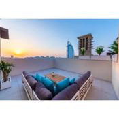 Maison Privee - Exclusive Seaview 3BR Roof Terrace Apt with Scenic Views of Burj alArab