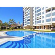 One bedroom appartement at Benidorm 300 m away from the beach with sea view shared pool and enclosed garden