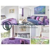 Purple Velvet - 2 Bed Home Spacious - Basildon Essex Upto 5 Guests, Free Wifi , Free Parking