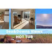 Spacious Studio Cabin with Sea/ Downs views Sole Use of HotTub in Seaford