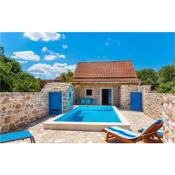 Stunning home in Drnis w/ Outdoor swimming pool, Outdoor swimming pool and 1 Bedrooms