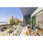 Stylish Modern Beachside Apartment with Pool & Seaview