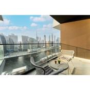 Trendy Studio in Business Bay wt Burj Khalifa View