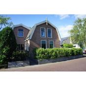 Typical Dutch house near city Alkmaar and beach