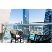 Vacay Lettings - Burj Vista high floor Burj Khalifa & Fountain view