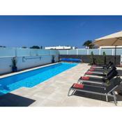 Villa Ashdene - luxury modern villa with large heated pool wifi uk tv bar & BBQ